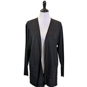 Exclusively Misook Open Front Cardigan Sweater